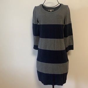 Gap navy and gray sweater dress
